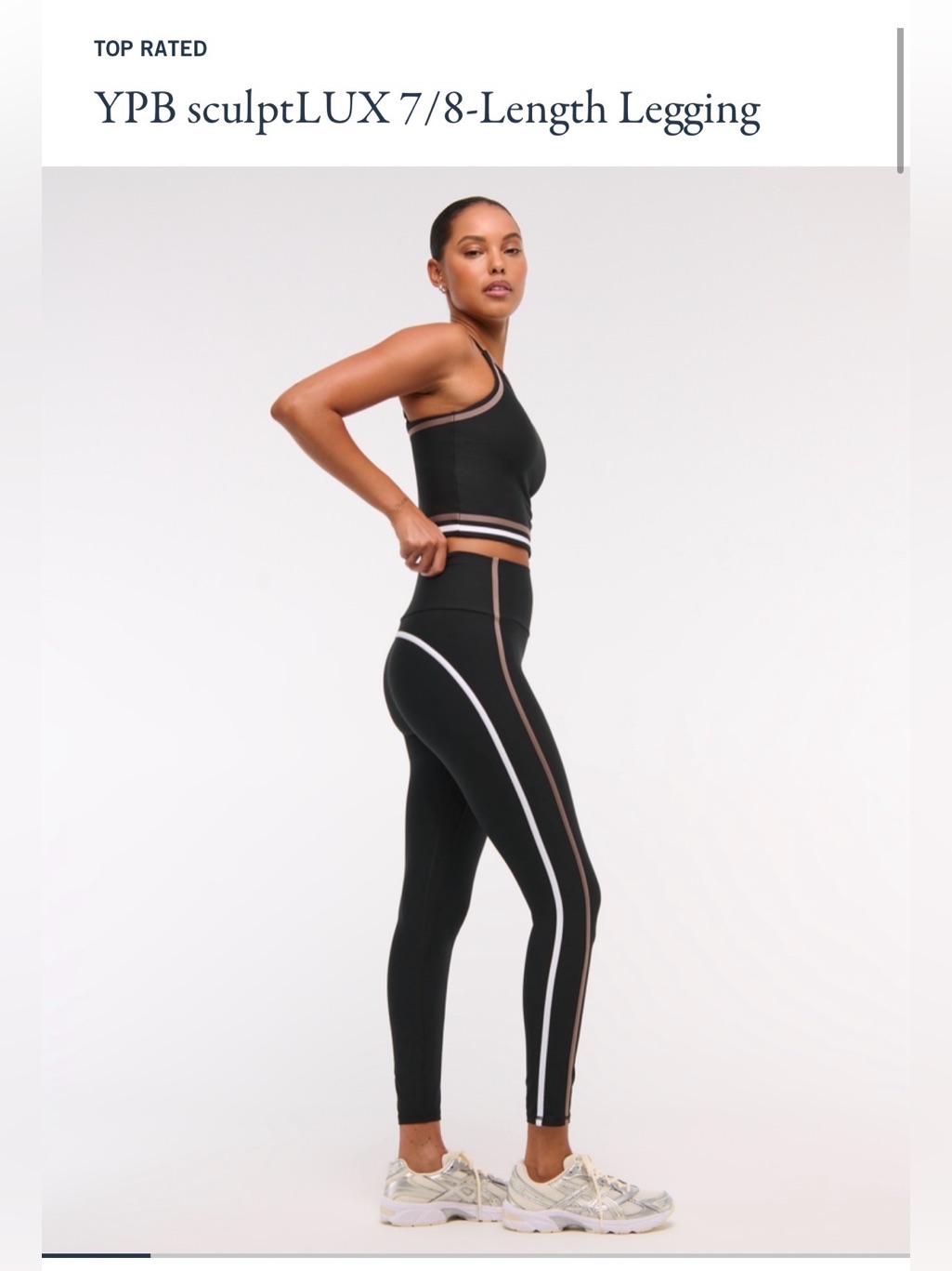 Abercrombie & Fitch Ypb Sculptlux 7/8 Length Leggings